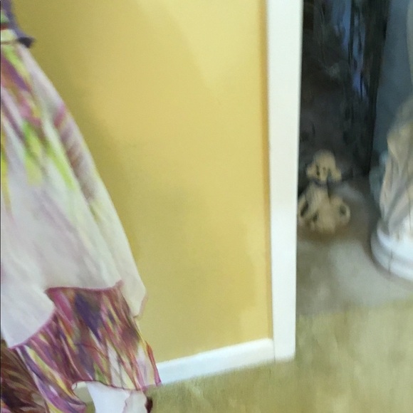 Diane Von Furstenberg Handkerchief Style wrap skirt with coloured sashes NWT 🔴 - Picture 7 of 13